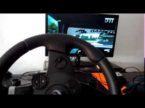 Playing on PS4 with a Logitech Driving Force GT with Force Feedback (GIMX)